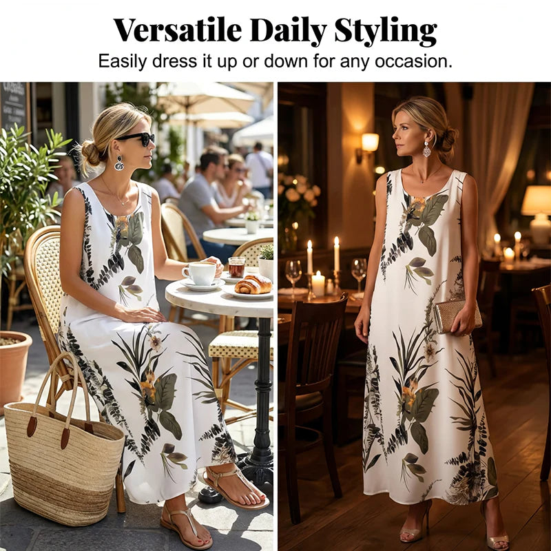 Women’s Sleeveless Flowing Maxi Dress
