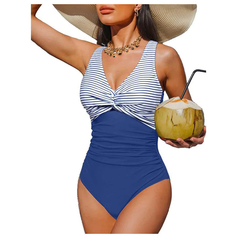 Women's Ruched Twist-Front Swimsuit