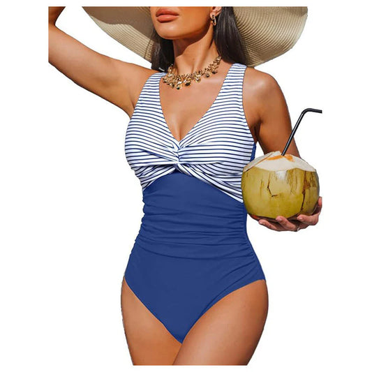 Women's Ruched Twist-Front Swimsuit