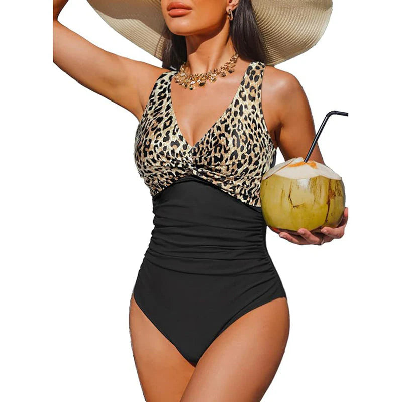 Women's Ruched Twist-Front Swimsuit