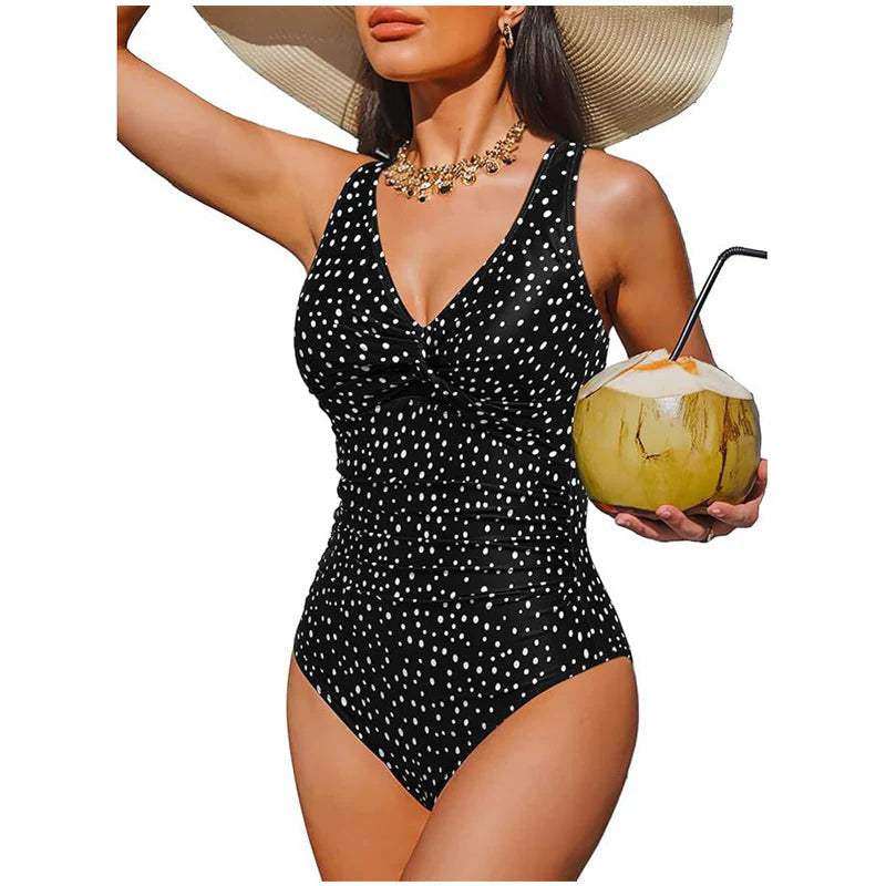 Women's Ruched Twist-Front Swimsuit