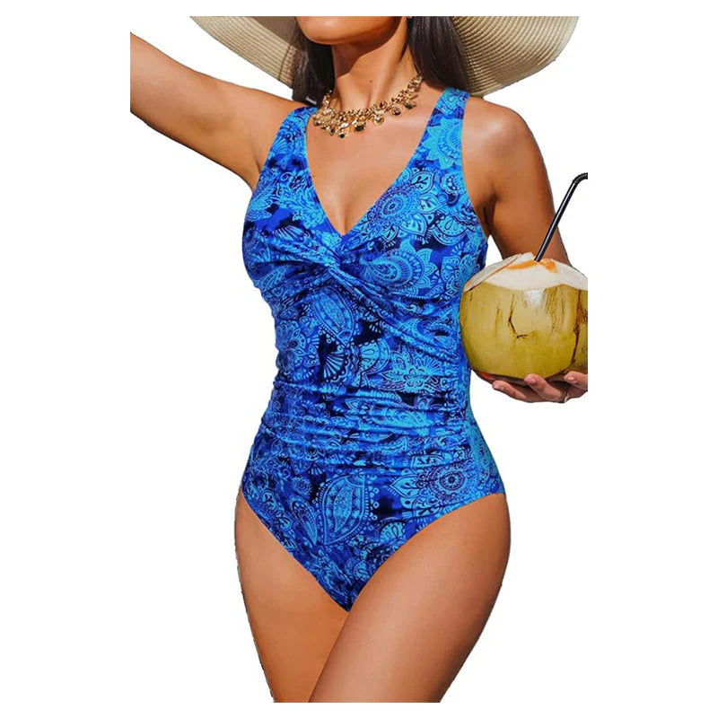 Women's Ruched Twist-Front Swimsuit