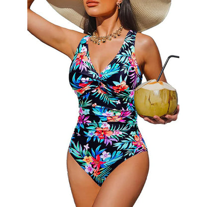 Women's Ruched Twist-Front Swimsuit