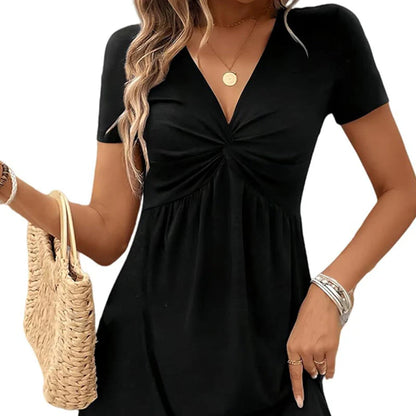 Women's Sleeveless Knot-Front Dress