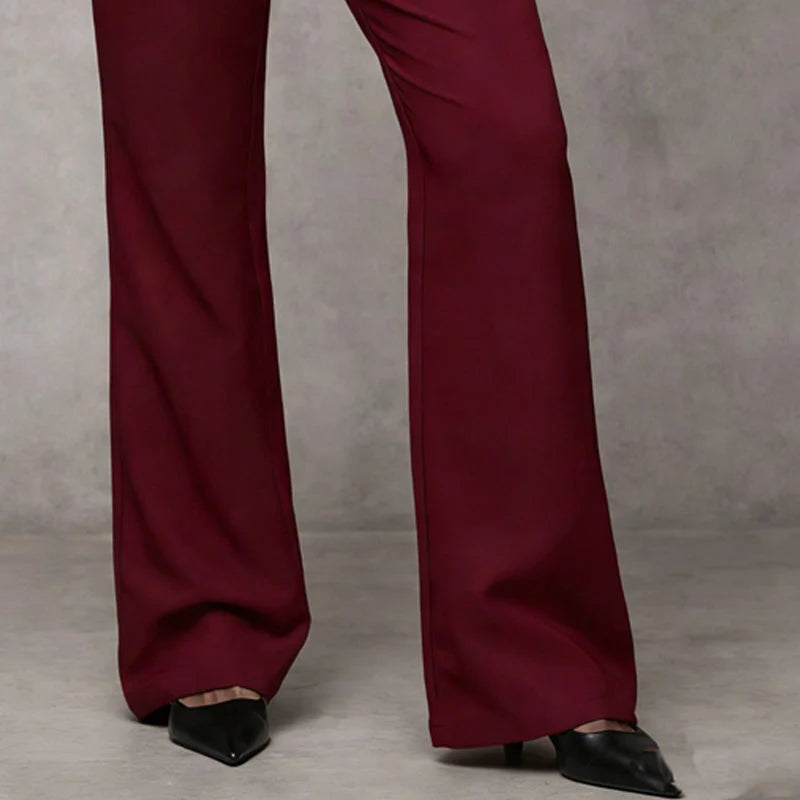 Women's Flared Tailored Trousers