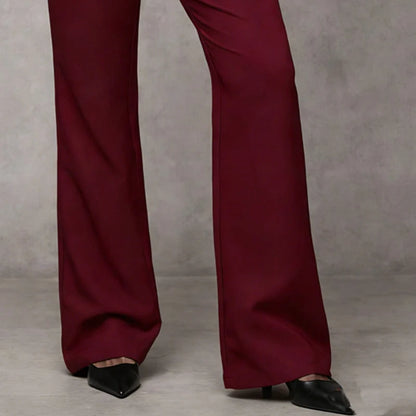 Women's Flared Tailored Trousers