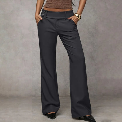 Women's Flared Tailored Trousers