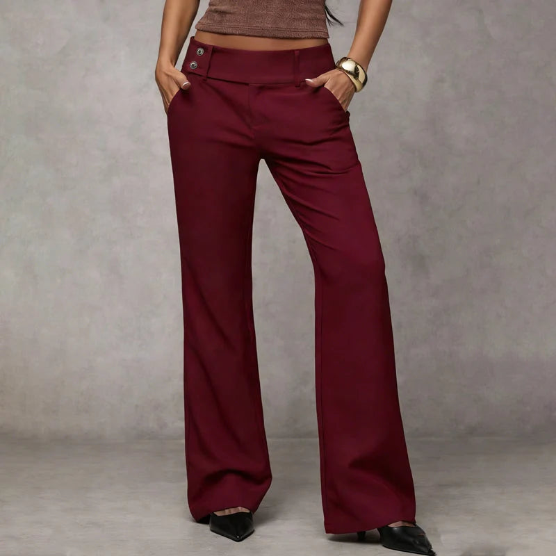 Women's Flared Tailored Trousers