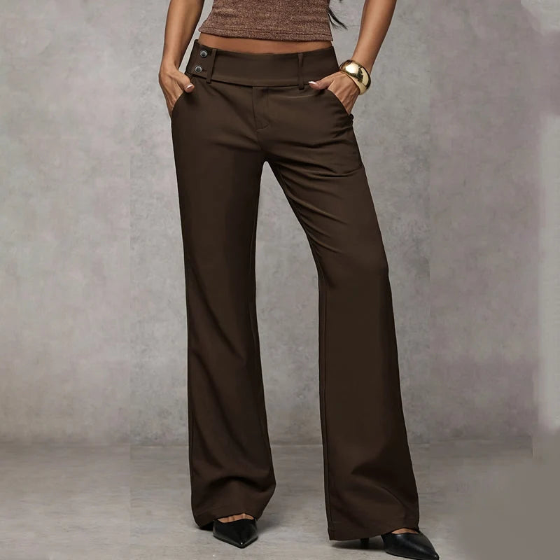 Women's Flared Tailored Trousers