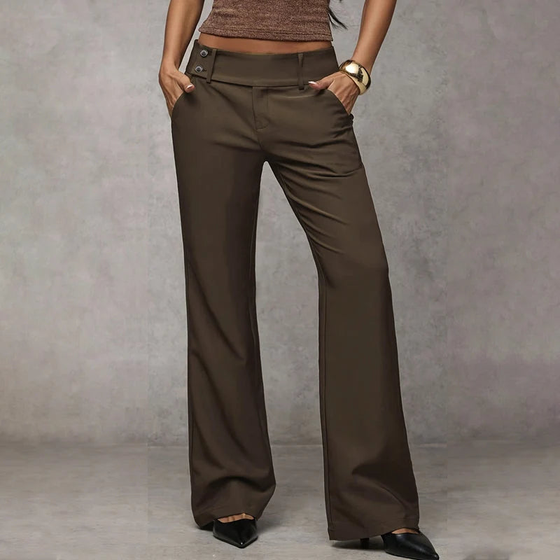 Women's Flared Tailored Trousers