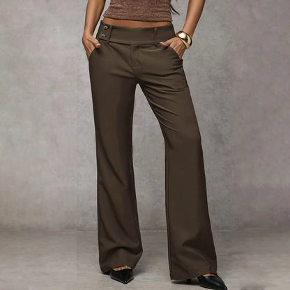 Women's Flared Tailored Trousers