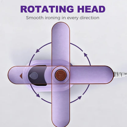 Portable Handheld Steam Iron with Rotating Head