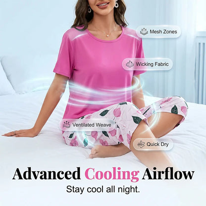 Women’s Floral Stretch Lounge Set