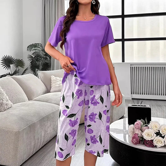 Women’s Floral Stretch Lounge Set