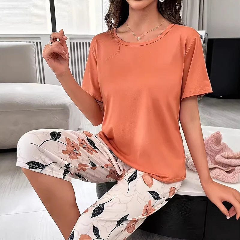 Women’s Floral Stretch Lounge Set