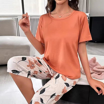 Women’s Floral Stretch Lounge Set