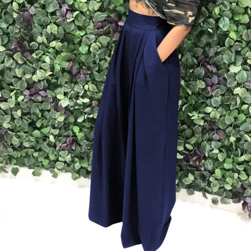 Women’s High-Waisted Wide-Leg Trousers