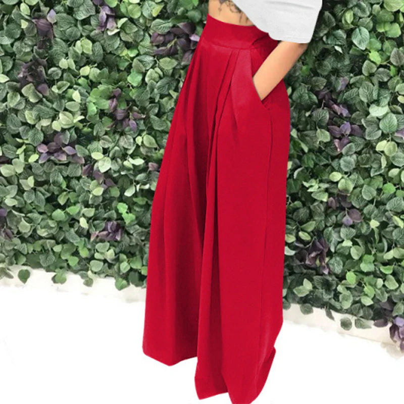 Women’s High-Waisted Wide-Leg Trousers