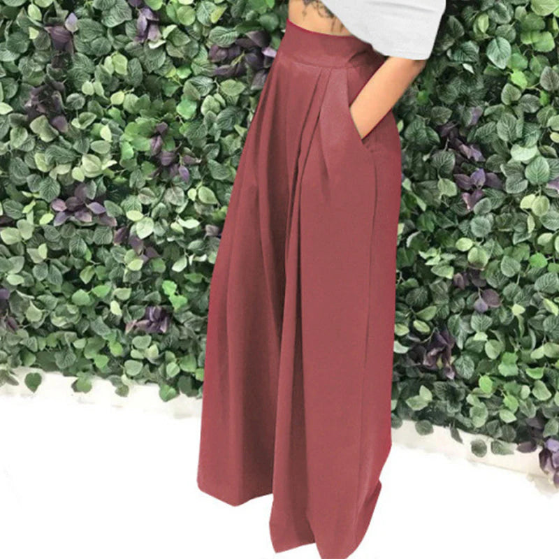 Women’s High-Waisted Wide-Leg Trousers