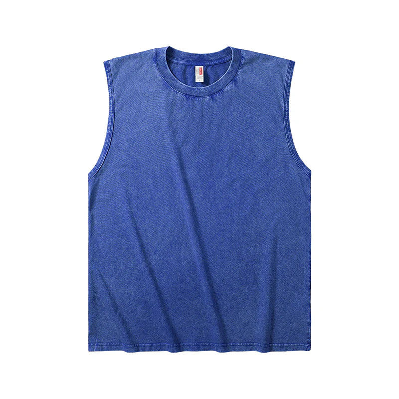 Men’s Vintage-Wash Sleeveless Tank Top