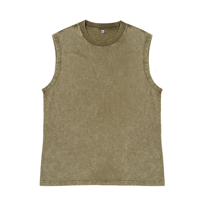Men’s Vintage-Wash Sleeveless Tank Top