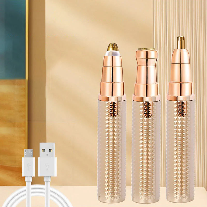 Portable Multi-Head Eyebrow Trimmer
