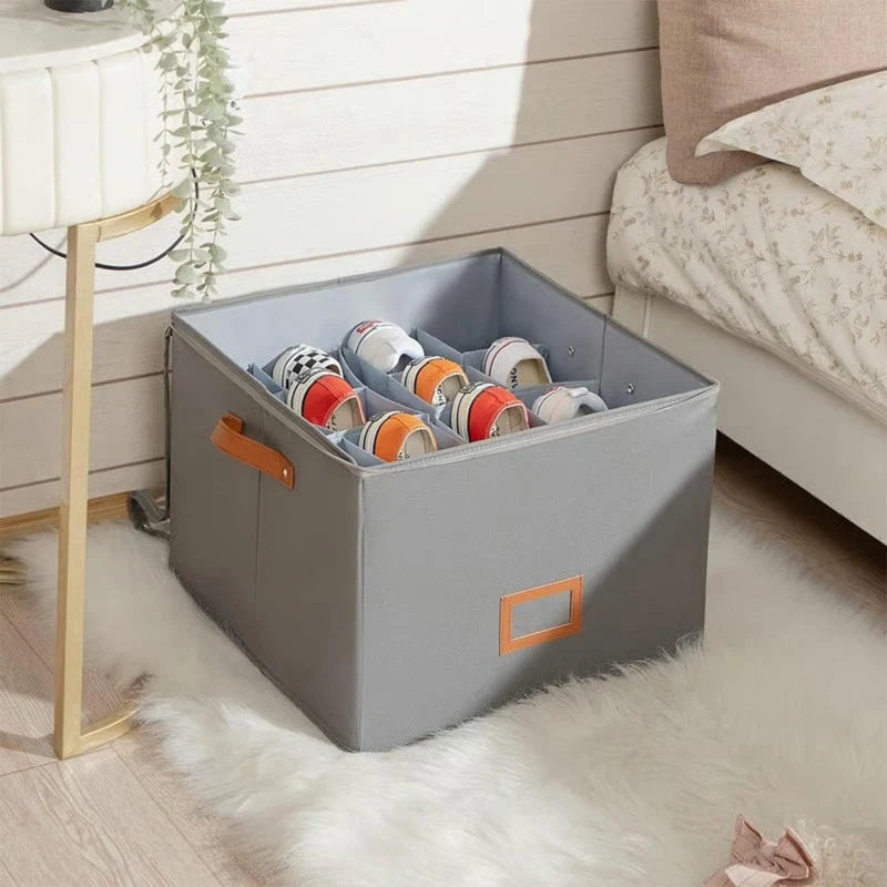 Foldable 16-Pair Shoe Storage Organiser