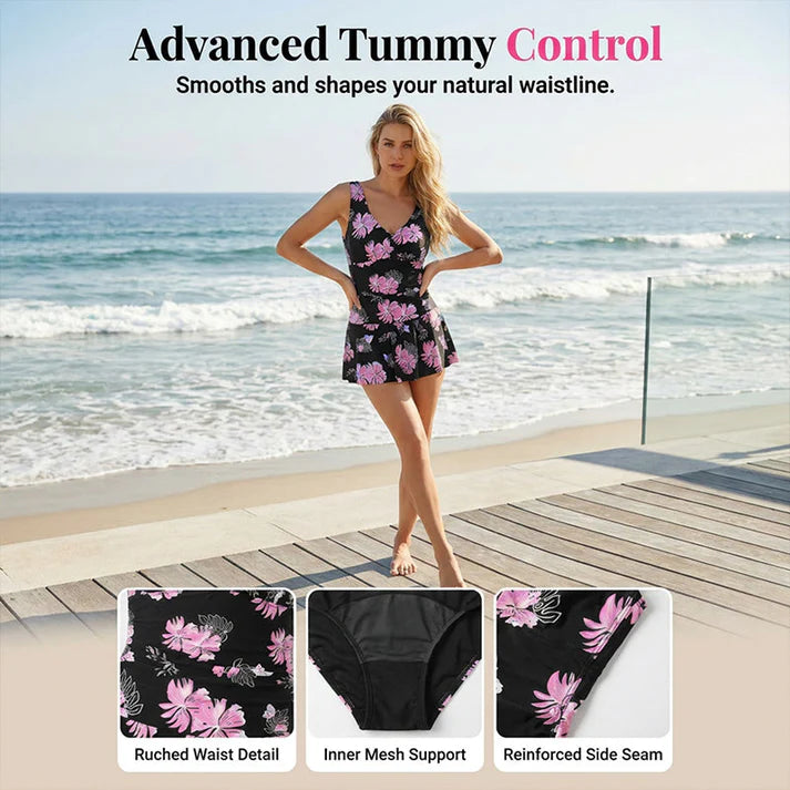 Women's Floral One-Piece Swimdress