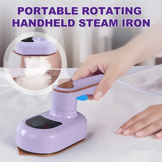 Portable Handheld Steam Iron with Rotating Head