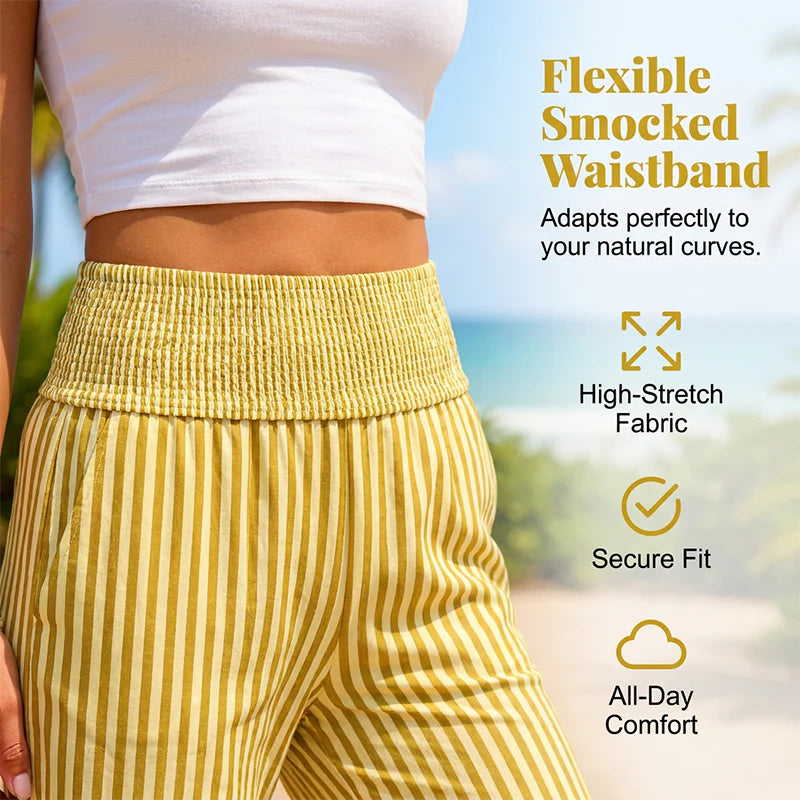 Women’s Striped Wide-Leg Trousers
