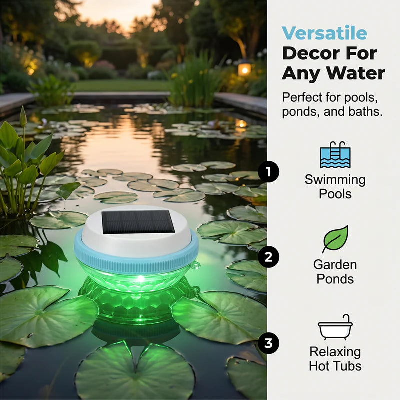 Solar Floating Pool Light