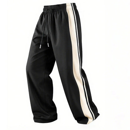Men’s Striped Loose-Fit Track Trousers