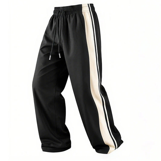 Men’s Striped Loose-Fit Track Trousers