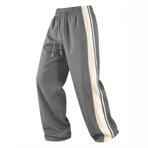 Men’s Striped Loose-Fit Track Trousers