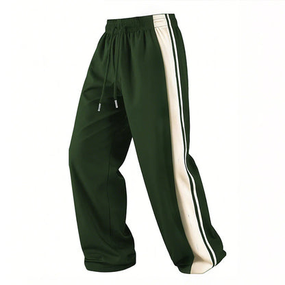 Men’s Striped Loose-Fit Track Trousers