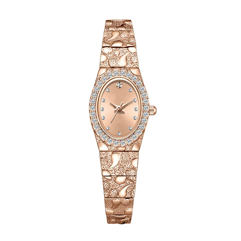 Women’s Crystal-Trim Oval Quartz Watch