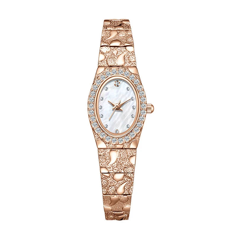 Women’s Crystal-Trim Oval Quartz Watch