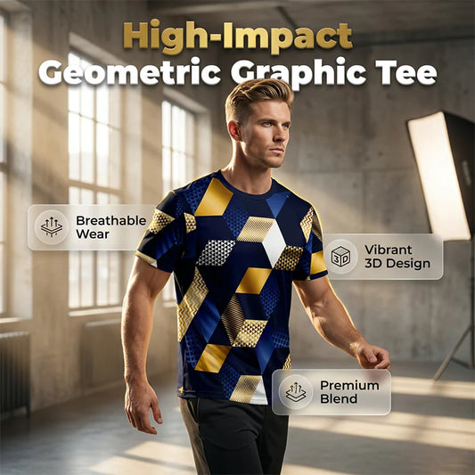 Geometric Print T-Shirt
