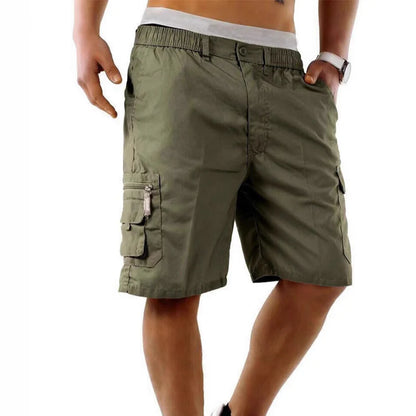 Men’s Elasticated Waist Cargo Shorts