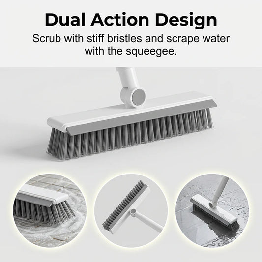 Long-Handle Grout Brush and Squeegee