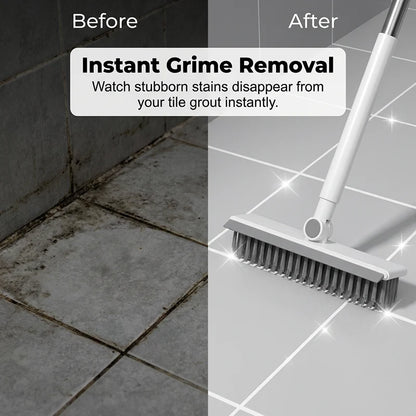 Long-Handle Grout Brush and Squeegee