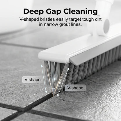 Long-Handle Grout Brush and Squeegee