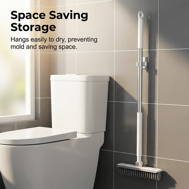 Long-Handle Grout Brush and Squeegee