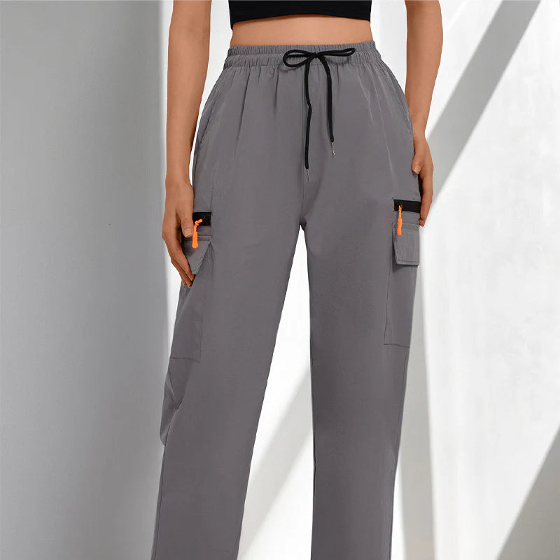 Women’s Drawstring Cargo Trousers