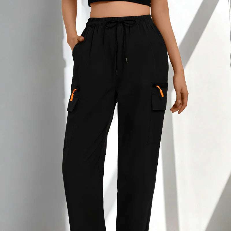 Women’s Drawstring Cargo Trousers