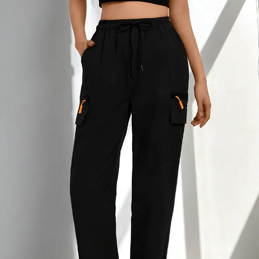 Women’s Drawstring Cargo Trousers