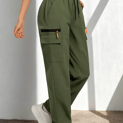 Women’s Drawstring Cargo Trousers
