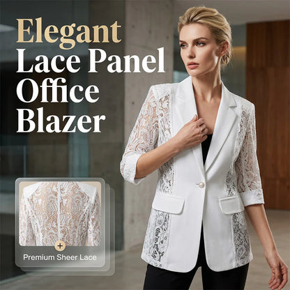 Women's Lace Panel Blazer