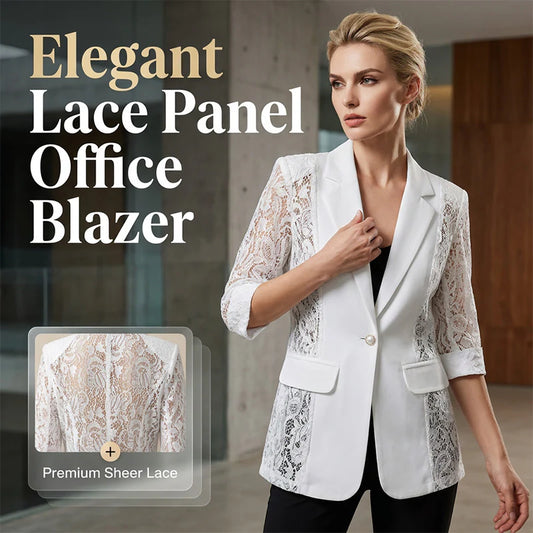 Women's Lace Panel Blazer