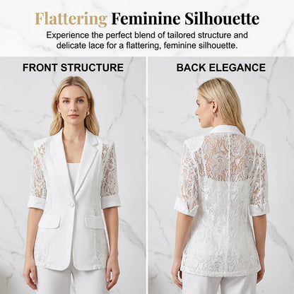 Women's Lace Panel Blazer